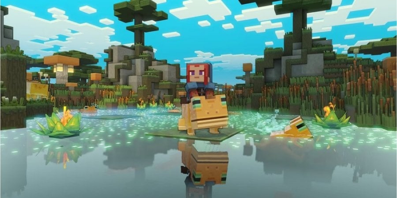 Замовляли їздових жаб? Гра Minecraft Legends отримала найбільше оновлення в історії